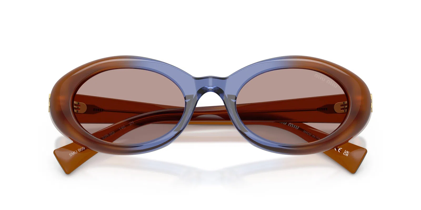 Miu B09S Sunglasses - Opal Milk/grey/opal Milk - view 12